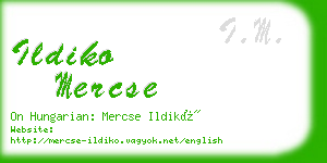 ildiko mercse business card